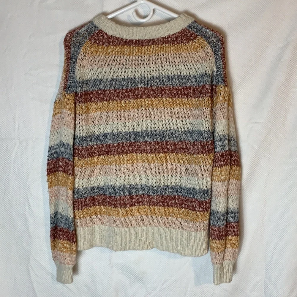 Madewell Baez Pullover Striped Sweater Size Small - Picture 3 of 14